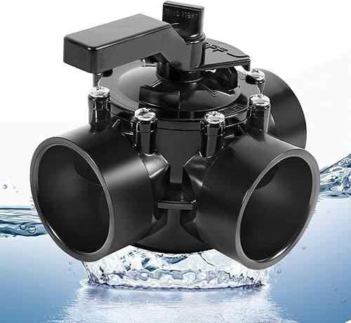 4717 Pieza de repuesto de 3 puertos de 2 a 2.5 pulgadas para válvula desviadora de sello positivo Jandy compatible con sistema de piscina de tierra,
