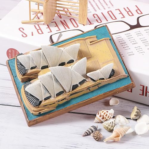 Miniatura 2 de NOLITOY Adornos arquitectónicos simulados - Decoración de resina Modelo único Home Desk Decoratione