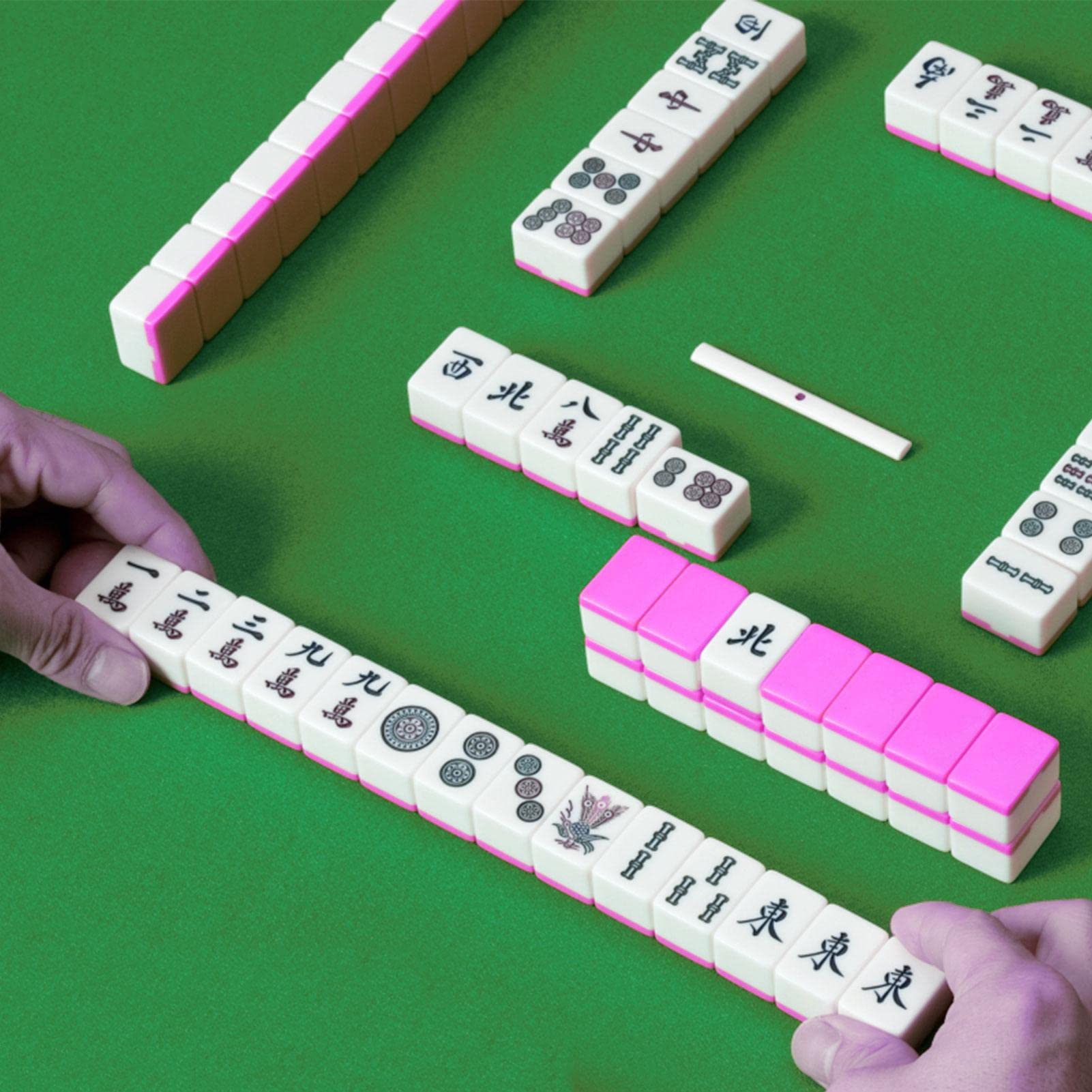 Chinesisches -Mahjong-Set, Traditionelles Chinesisches Mahjong-Set Mit 144 Mahjong-Steinen Und 2 Würfeln, Komplette Mahjong-Spielsets Mit Aufbewahrungsbox, Traditionelle Chinesische Brettspiele