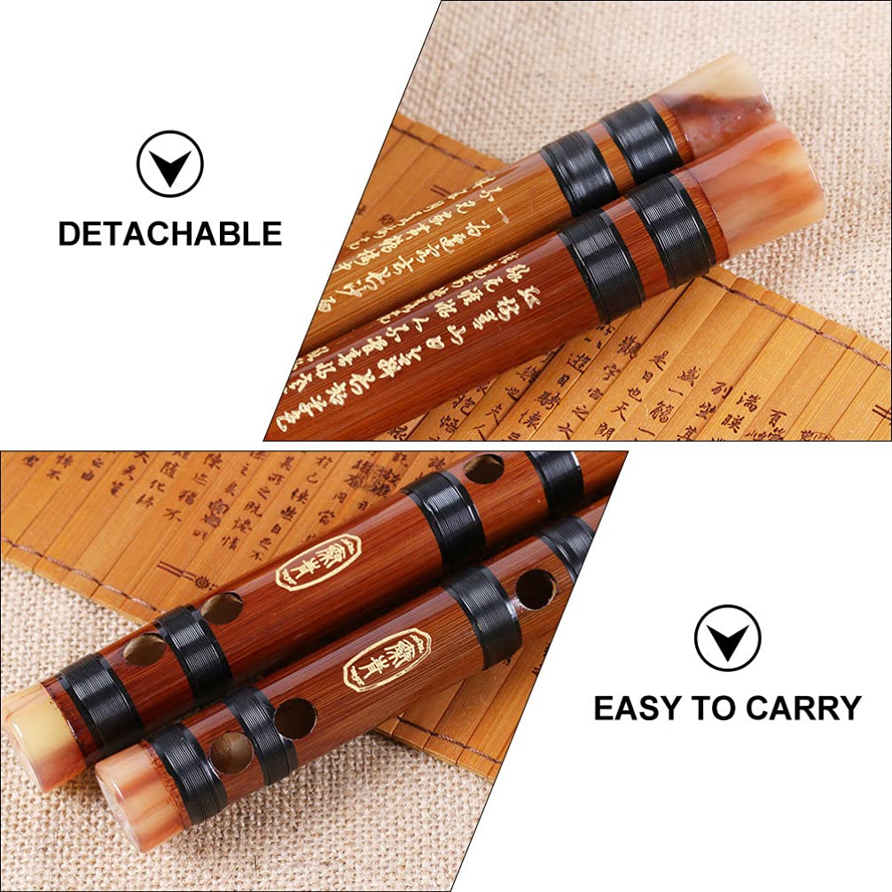1 Stk Bambusflöte Japanische Flöte Alt Shakuhachi Bambus-dizi-flöte Blockflöten Aus Holz Chinesische Dizi Piccoloflöte Piccolo Aus Holz Kleine Flöte Student Messing Hölzern China