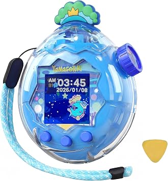 For Tamagotchi Paradise Full Protective Hard Case & Star Prince Crown YCJDP New Arrival Abrasion Resistant, Dustproof, Scratch-proof, Can be charged with case attached, PC Material, Strap & Open
