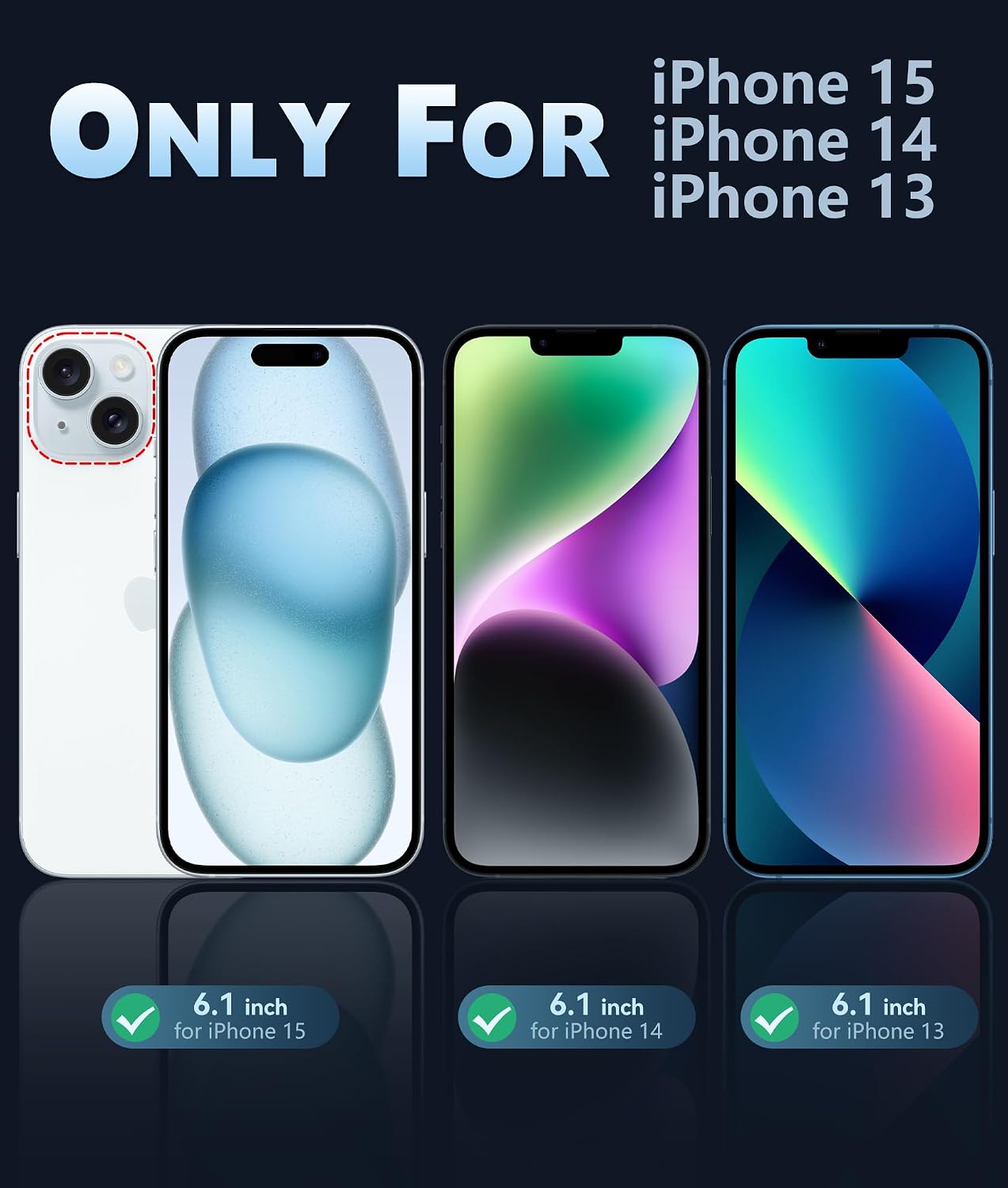 FNTCASE for iPhone 15 Case: for iPhone 14 & iPhone 13 Case | Magnetic Frosted Translucent Slim Shockproof Cell Phone Cover | Military Grade Protection Drop Proof Tough Protective Cases - Natural thumbnail
