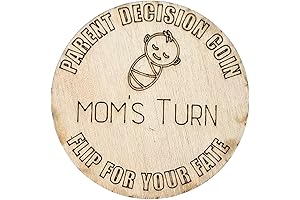 Wooden Swaddled Baby Parent Decision Coin