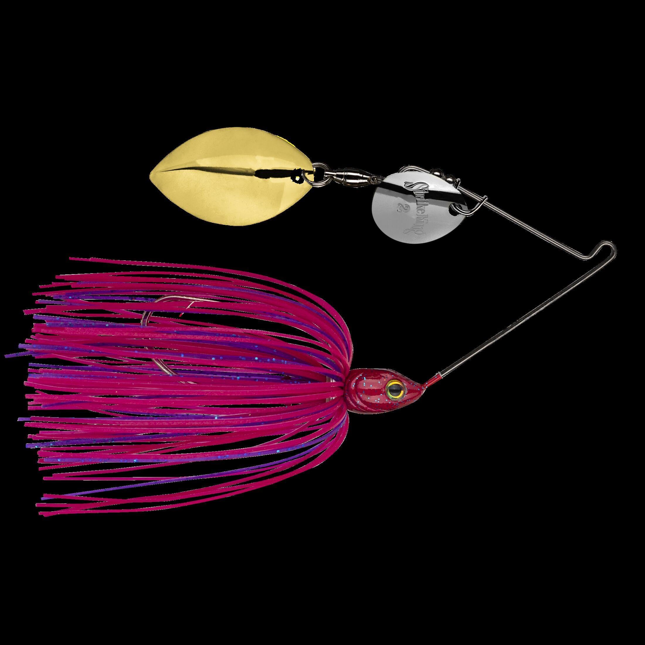 Strike King Tour Grade Spinnerbait Fishing Lure, 5/16-Ounce, 4/0 Single Gamakatsu Hook, Weight Forward Head Design, Silver and Gold Colorado/Turtleback Leaf Blades