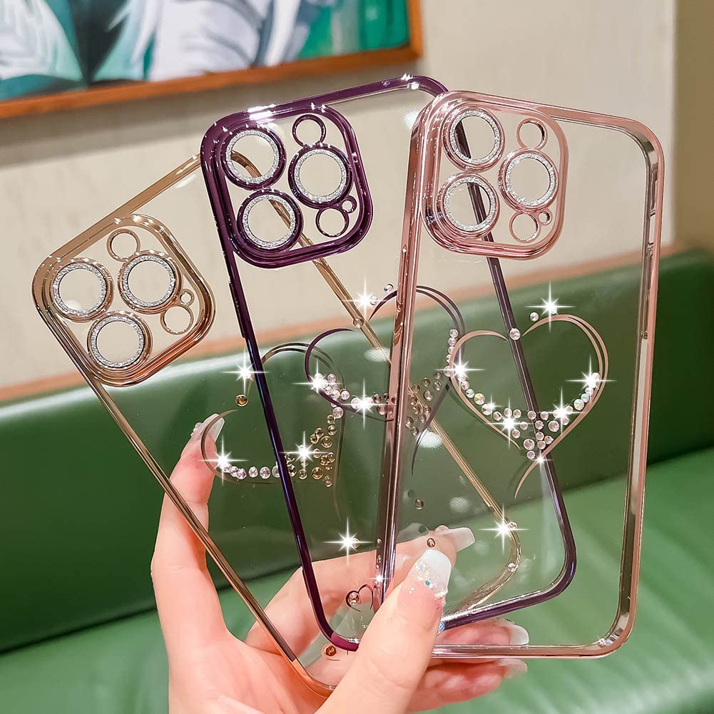 Amazon.com: KERZZIL Bling Glitter Heart Compatible with iPhone 13