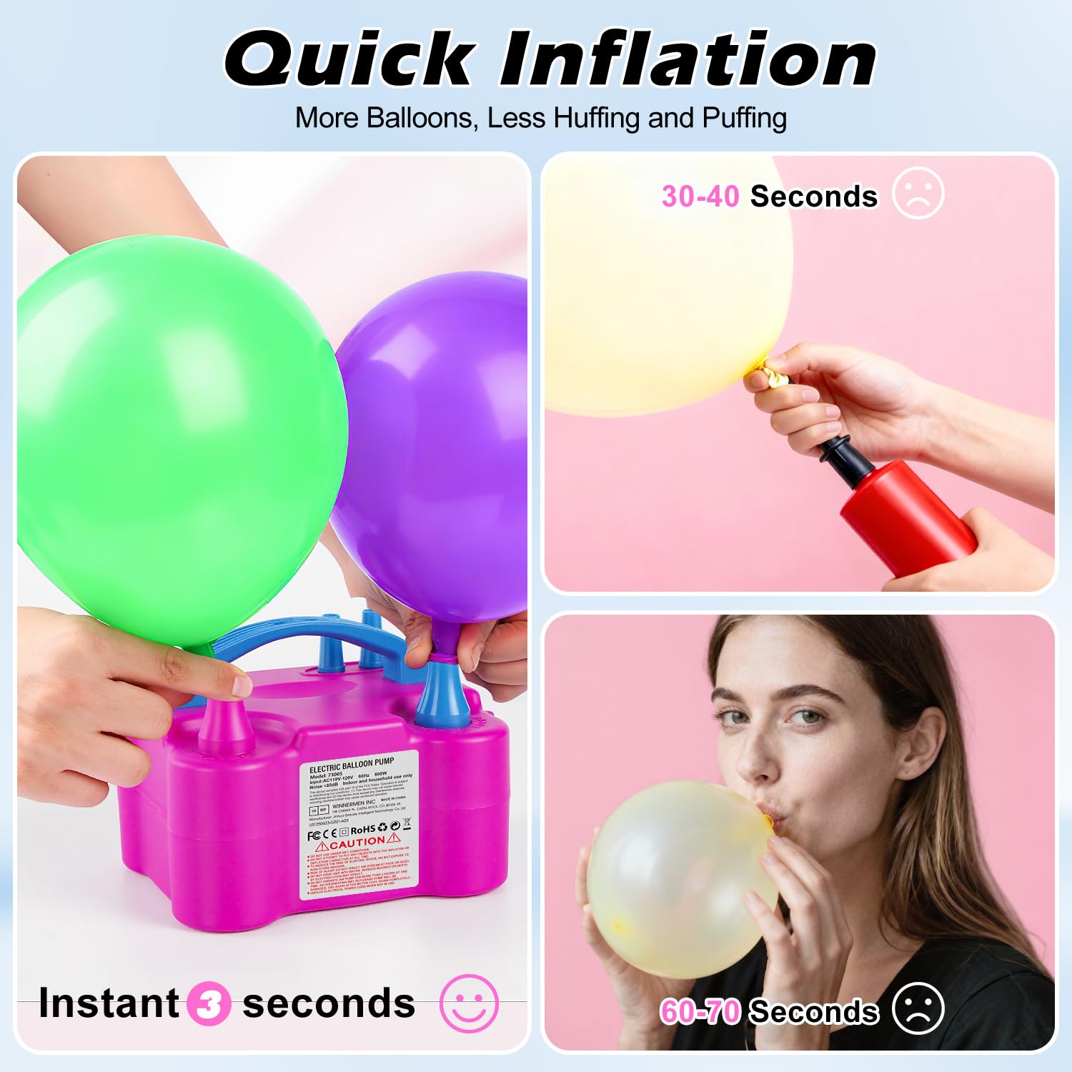 Electric Balloon Pump - Fast Inflation! -6