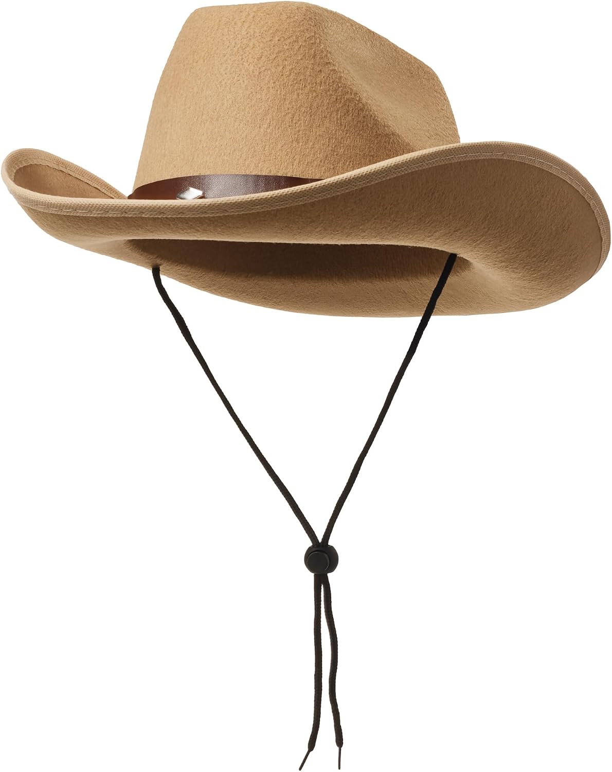 Green Sky Sturdy, Felt Cowboy Hat for Men, Women and Teens, Western Hat (Coffee and Brown)