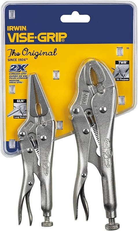 Vise-Grip Original Locking Pliers with Wire Cutter Set, 2 Piece, 36