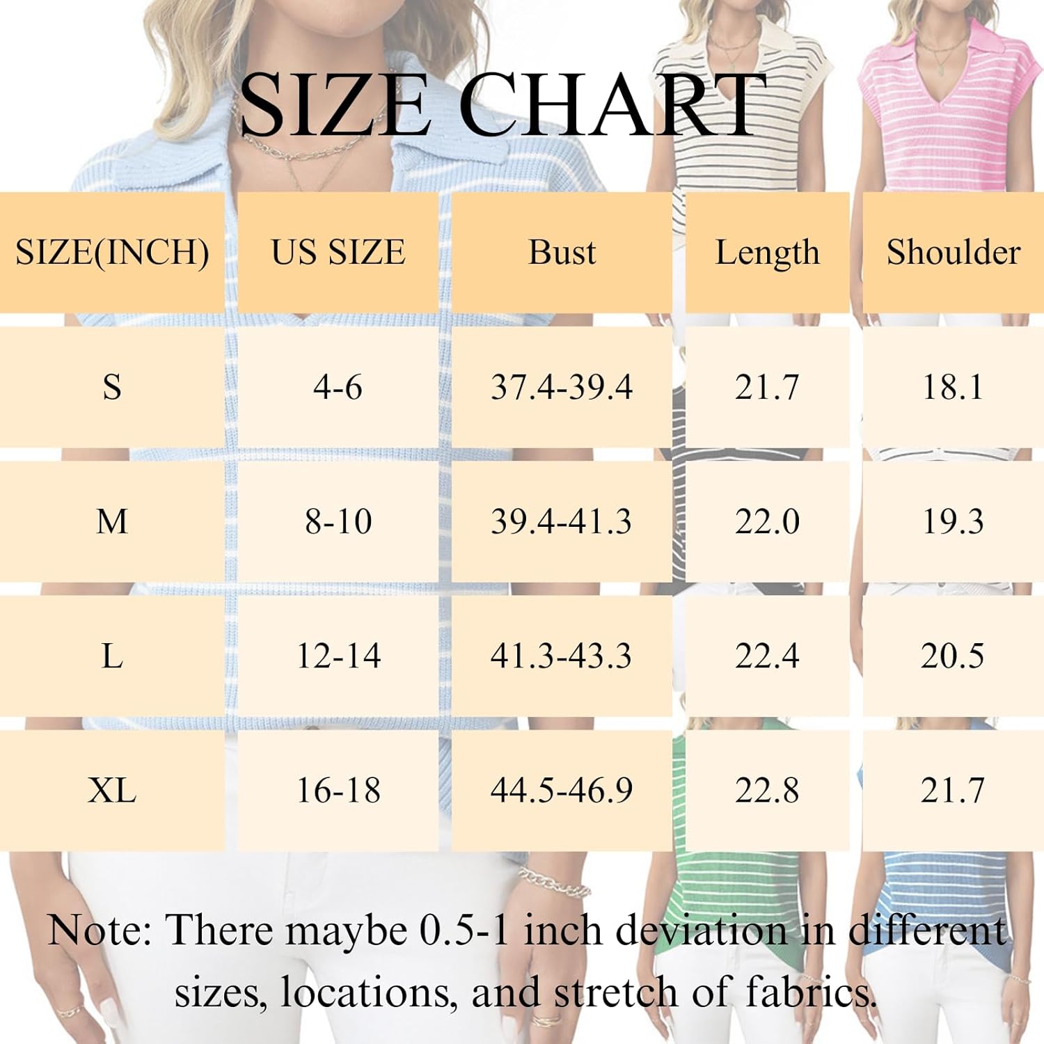 Summer Sweaters for Women 2026 Trendy Striped Lapel Collar Sweater Tops Casual Cap Sleeve V Neck Knit Spring Clothes