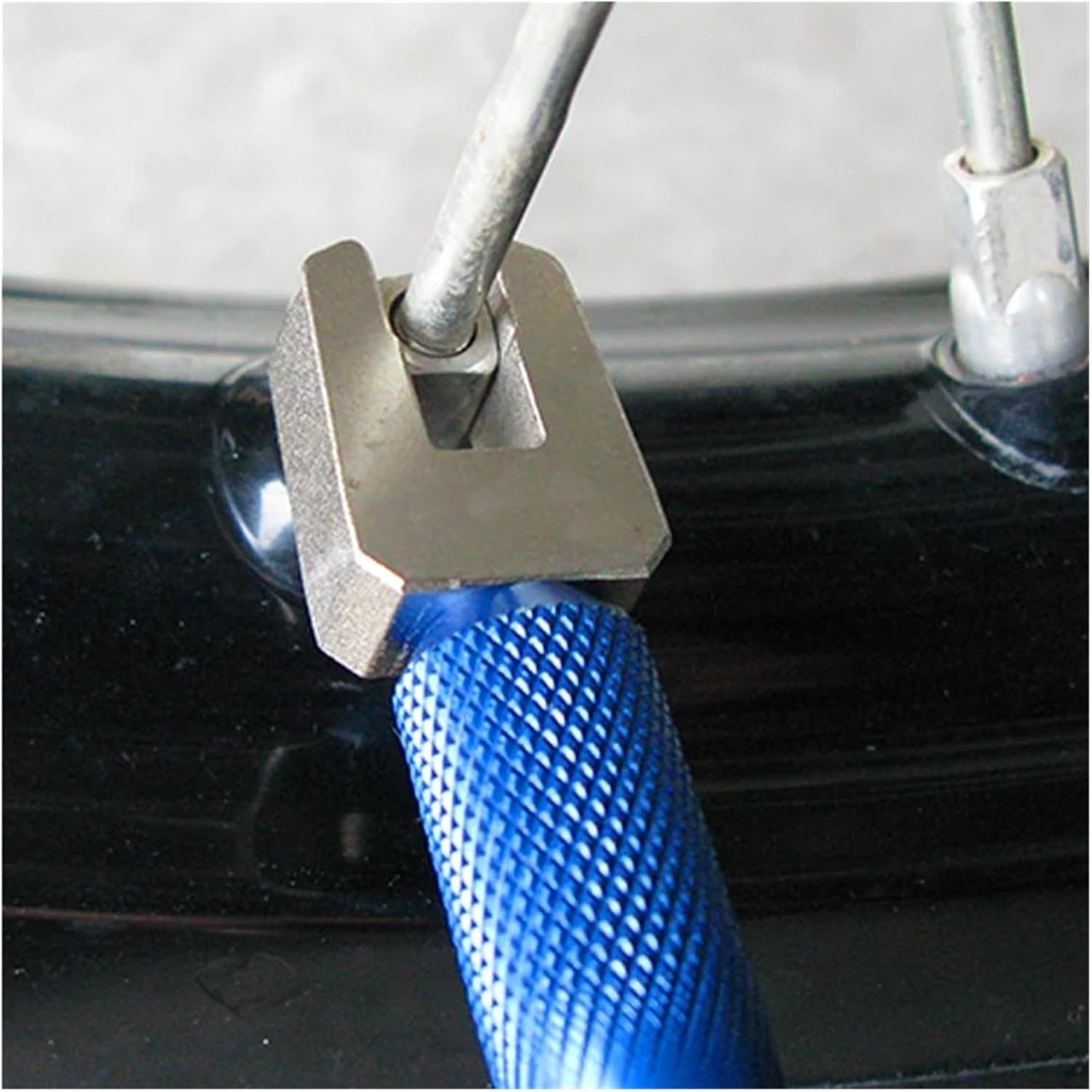 Motocross Spoke Wrench Set Aluminum Double-Ended Key Wheel Nipple Tool Universal(Blue)