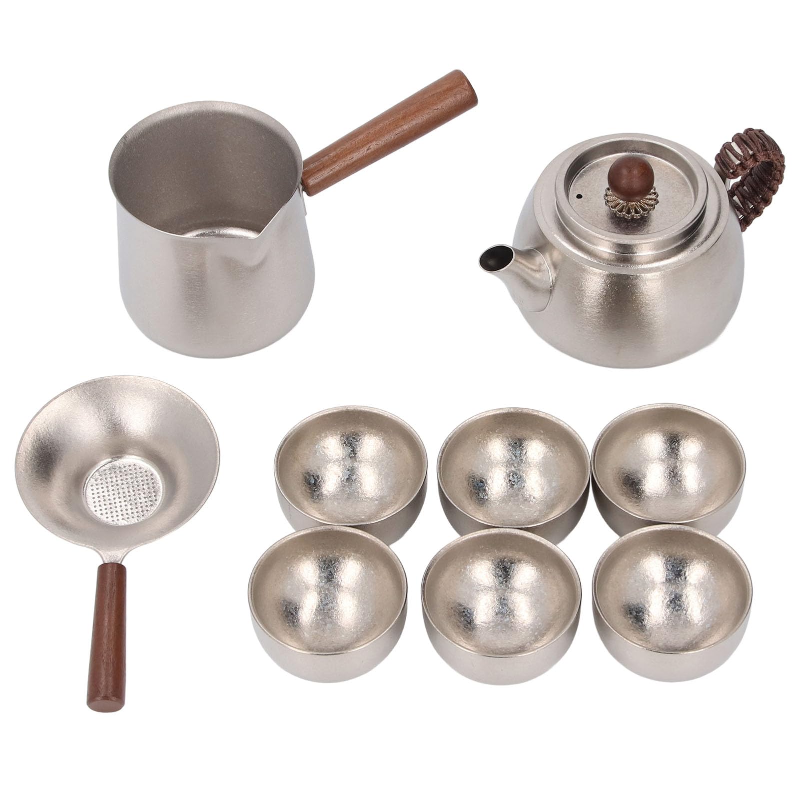 Set di Teiere Ti Teiera Termica 350ml Antiruggine con Manico e Colino per Regali per la Cerimonia del tè in Casa e in Ufficio