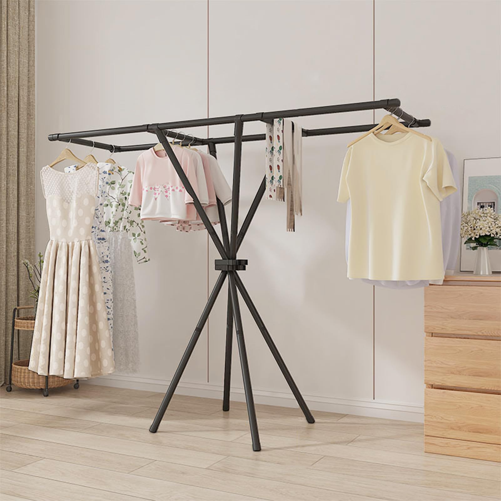 Perchero para Secar Ropa Percha Ropa Plegable Secadora Tendedero