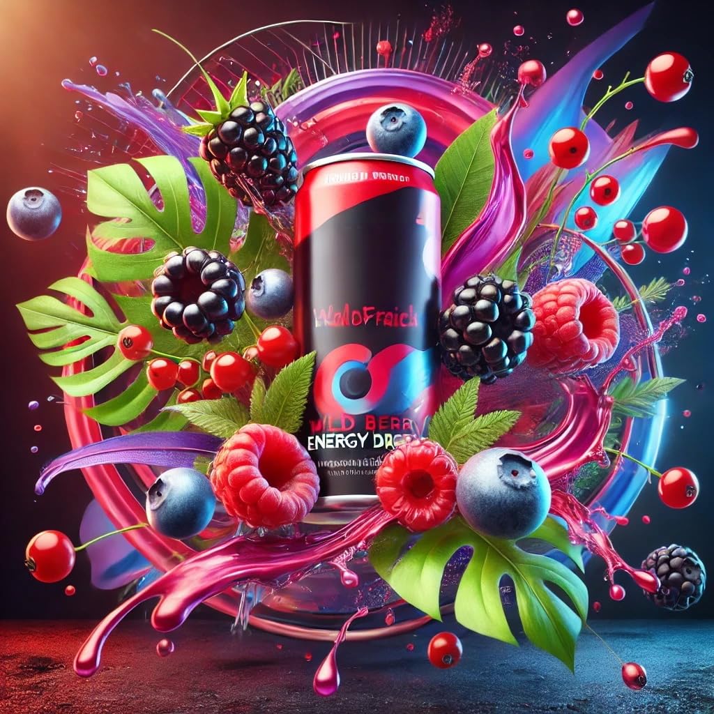 Energy Drink leśne owoce aromat koncentrat – Wegański – Sasami – 100ml