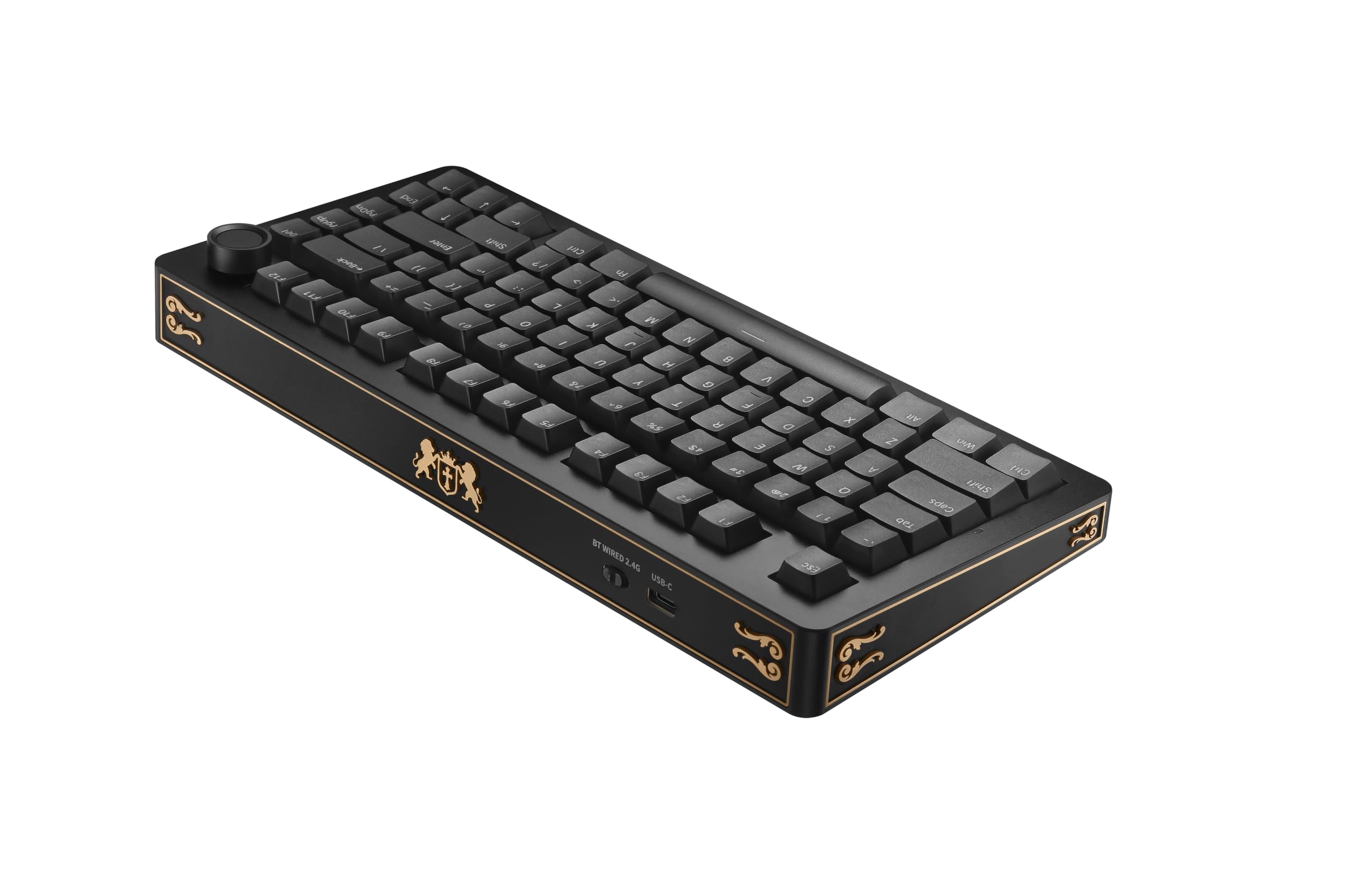 M80 75% Metal Wireless Mechanical Keyboard, 5000mAh, Bluetooth, 2.4G & Wired, Hot-Swappab…