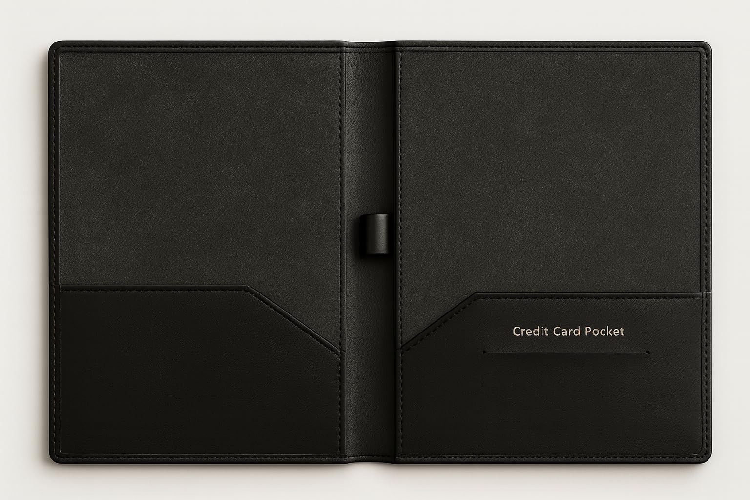 NJ Check Presenter, Bill Folder for Hotel and Restaurant with Credit Card Slot Receipt Pocket for Hotel and Restaurant, Guest Check Folder - 9x6 Inches: 02 Pcs 3