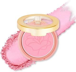 Oulac Satin Blush Make Up Highlighter with Dazzling Blush, Long Lasting Blush Make-up, Fade & Transfer Resistant, Vegan & Cruelty Free, ST07 Pink Poppy