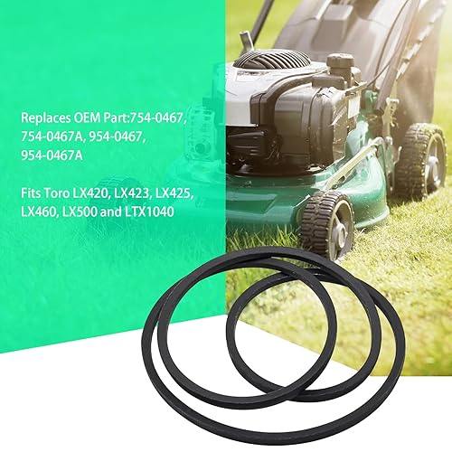 Miniatura 5 de 754-0467, 754-0467A, 954-0467, 954-0467A - Correa de transmisión de velocidad variable para cortacésped CraftsmanCub CadetMTDTroy-Bilt (58 x 91