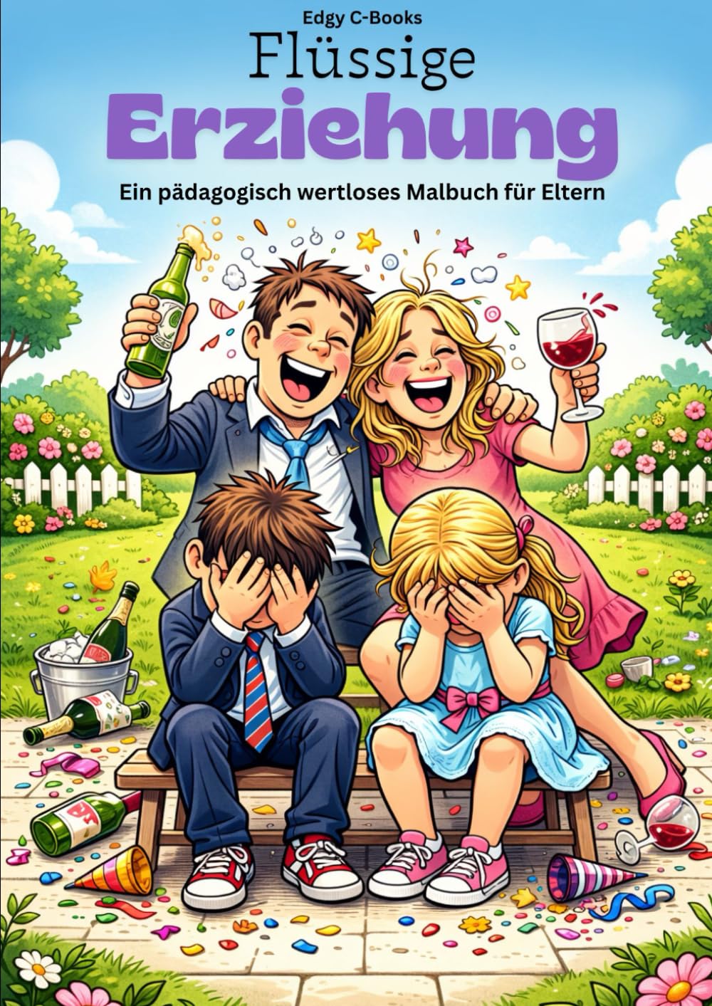 Flüssige Erziehung: Ein pädagogisch wertloses Malbuch für Eltern (Edgy C-Books)