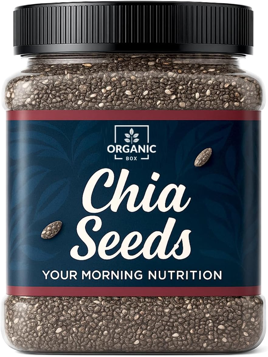 Chia Seeds - 1 kg (Jar) - Healthy food for eating diet snacks for weight loss.