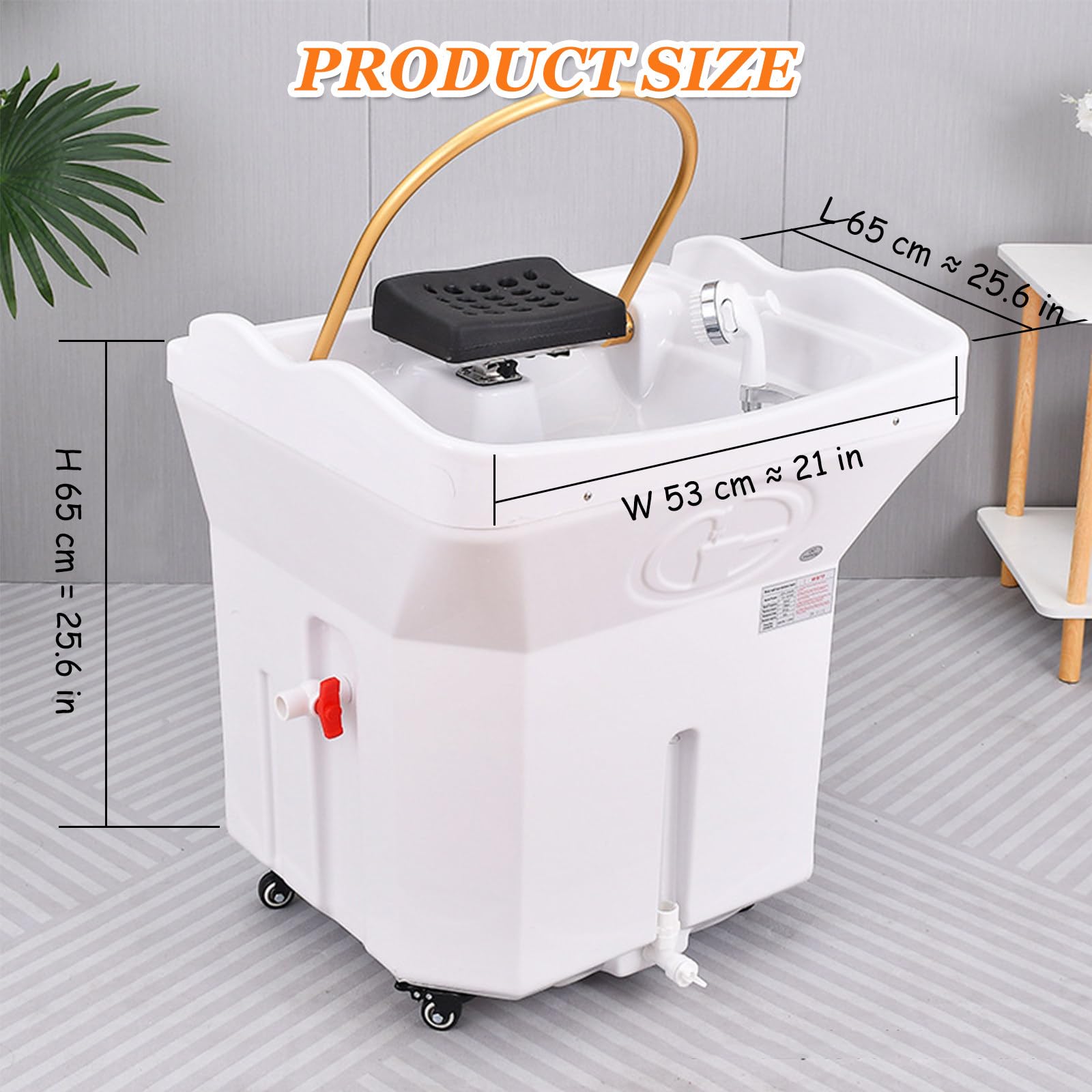 Equipo de spa japonés Head | Sistema de circulación de agua y tanque de temperatura constante de 60 L | Terapia de luz para camas de spa y uso en salones de belleza