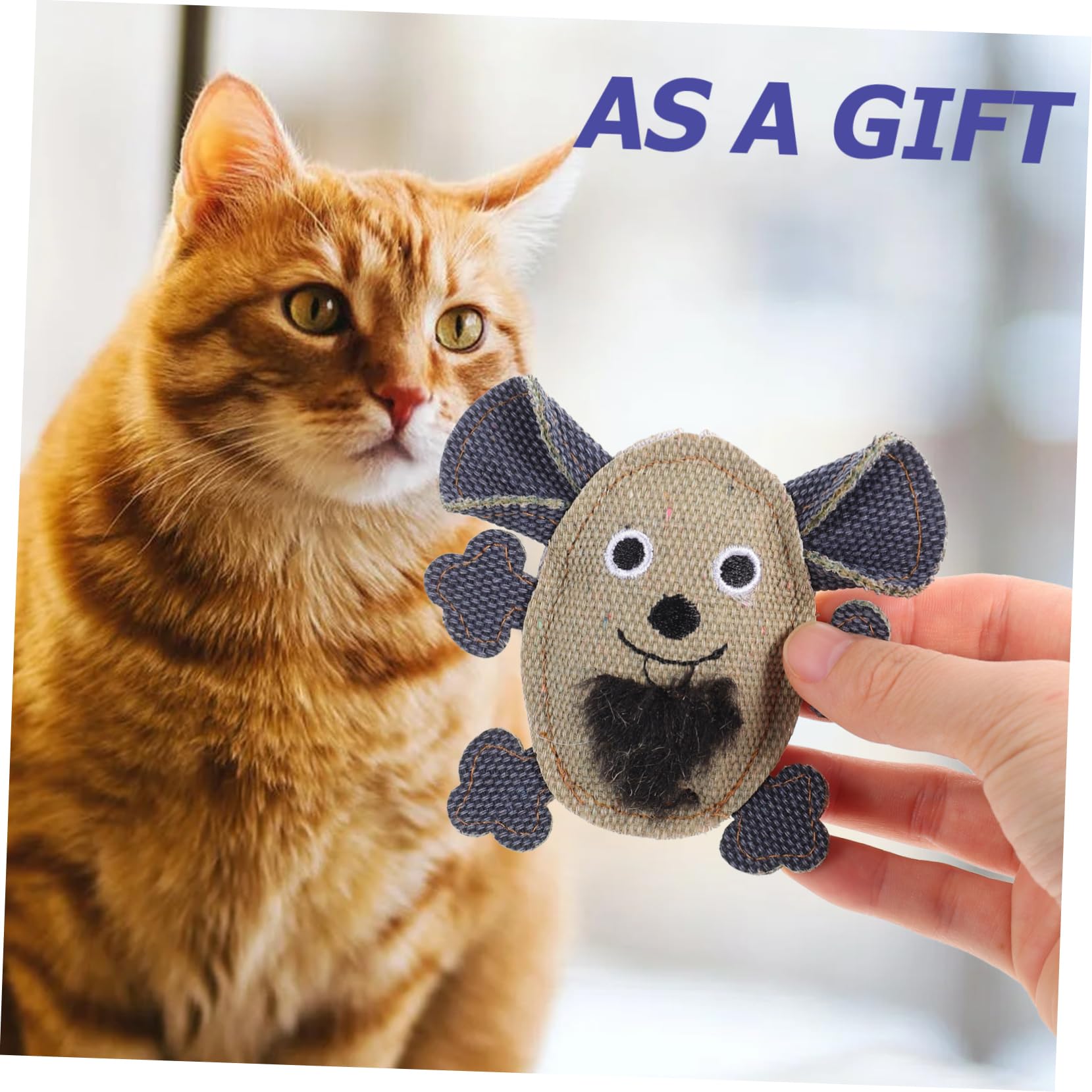 ABOOFAN Lot De 5 Jouets pour Chats Souris Interactives À Mâcher Et À Faire De Dentition 2 Pièces X 5