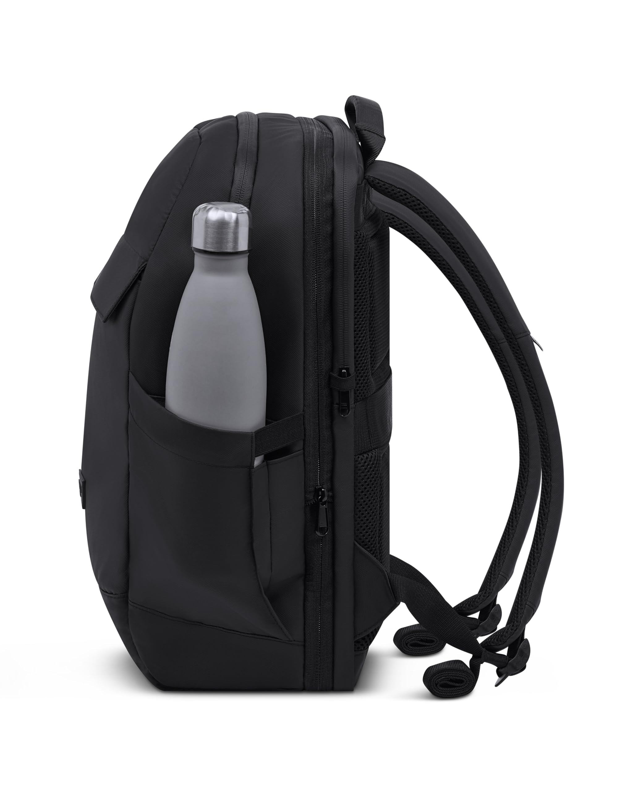 LARKSON Zaino da lavoro per computer portatile da uomo Nero - Bjarne Small - Zaino da viaggio e lavoro con scomparto per pc portatile da 16 pollici - Bagaglio a mano aereo - Idrorepellente