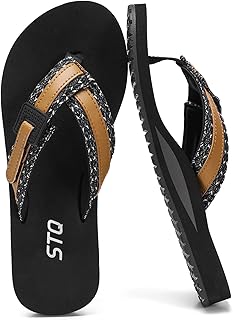 STQ Orthopedic Flip Flops for Women丨Adjustable Beach Sandals with Arch Support for Plantar Fasciitis