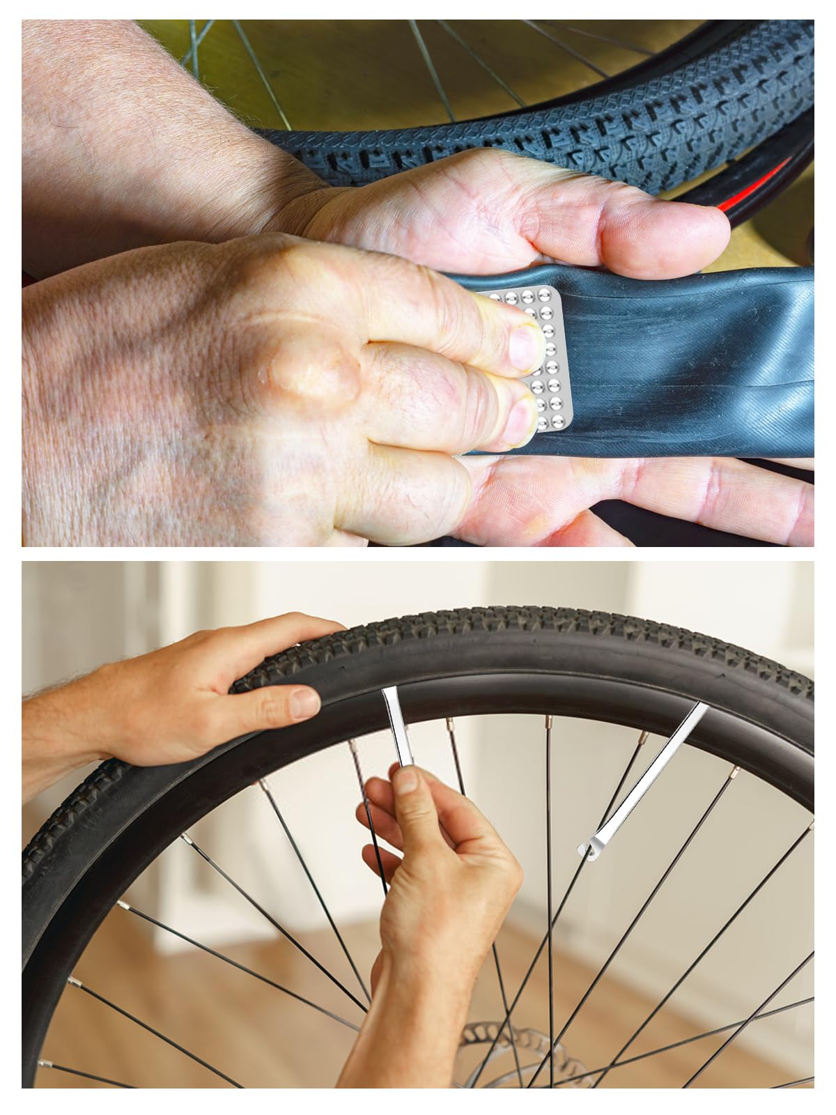 Mtb Ruota Bicicletta Bucata Gomma Bucata Riparazione Ruota Bici