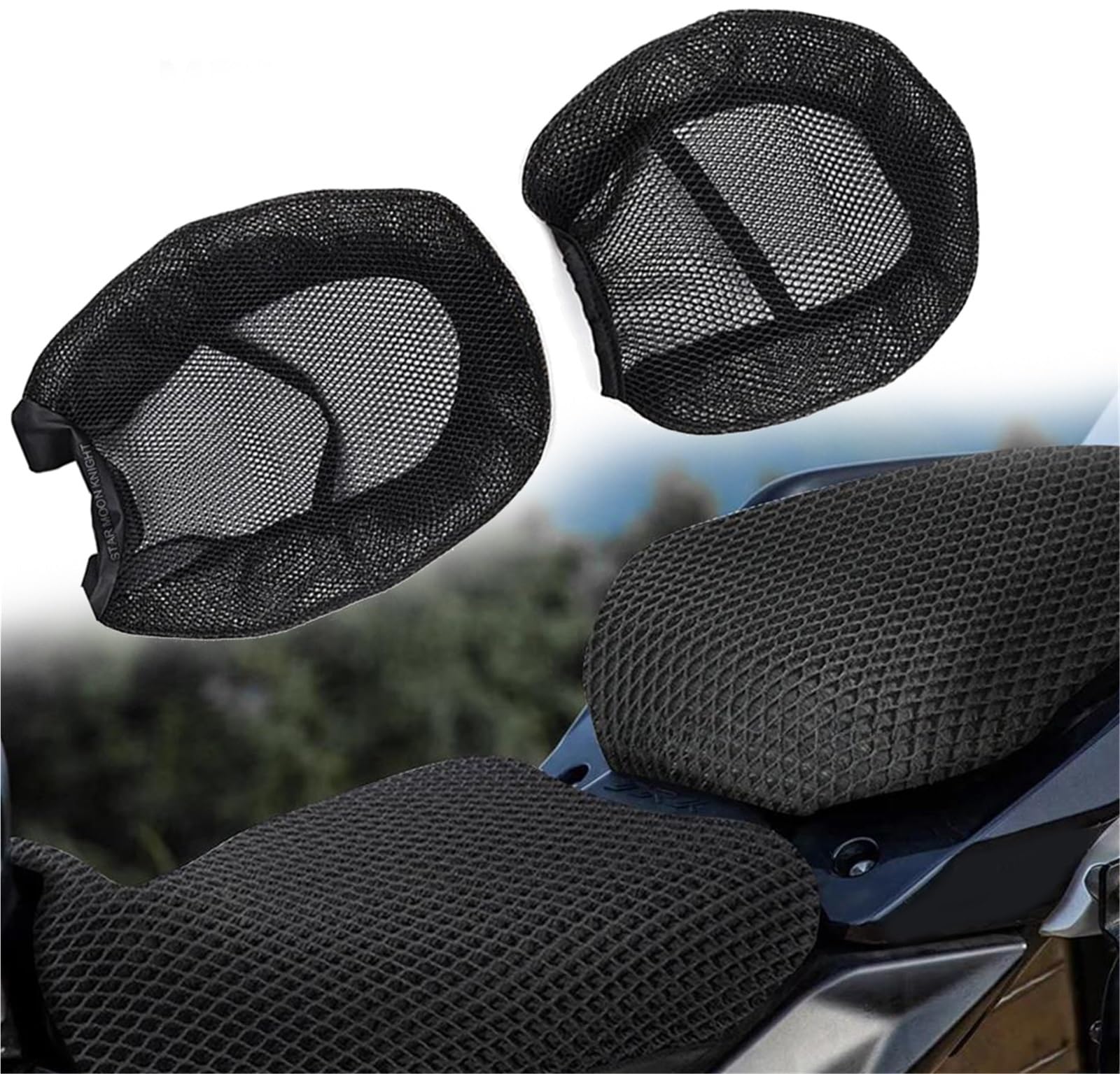 Housse de coussin de siège de moto en maille respirante 3D Benelli TRK702