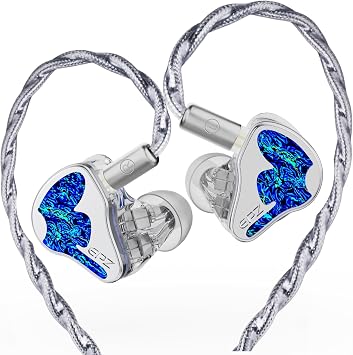 EPZ K9 in Ear Monitor 1DD+8BA IEMS HiFi Earbuds Wired Earphone with 6N Single Crystal Copper Cable 3.5+4.4mm Replaceable Plug for Musician Audiophile