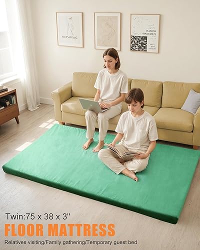 Miniatura 2 de Aodisman Aodisman - Colchón de espuma viscoelástica para acampar, colchón enrollable portátil impermeable de 3 pulgadas de grosor, para automóvil,