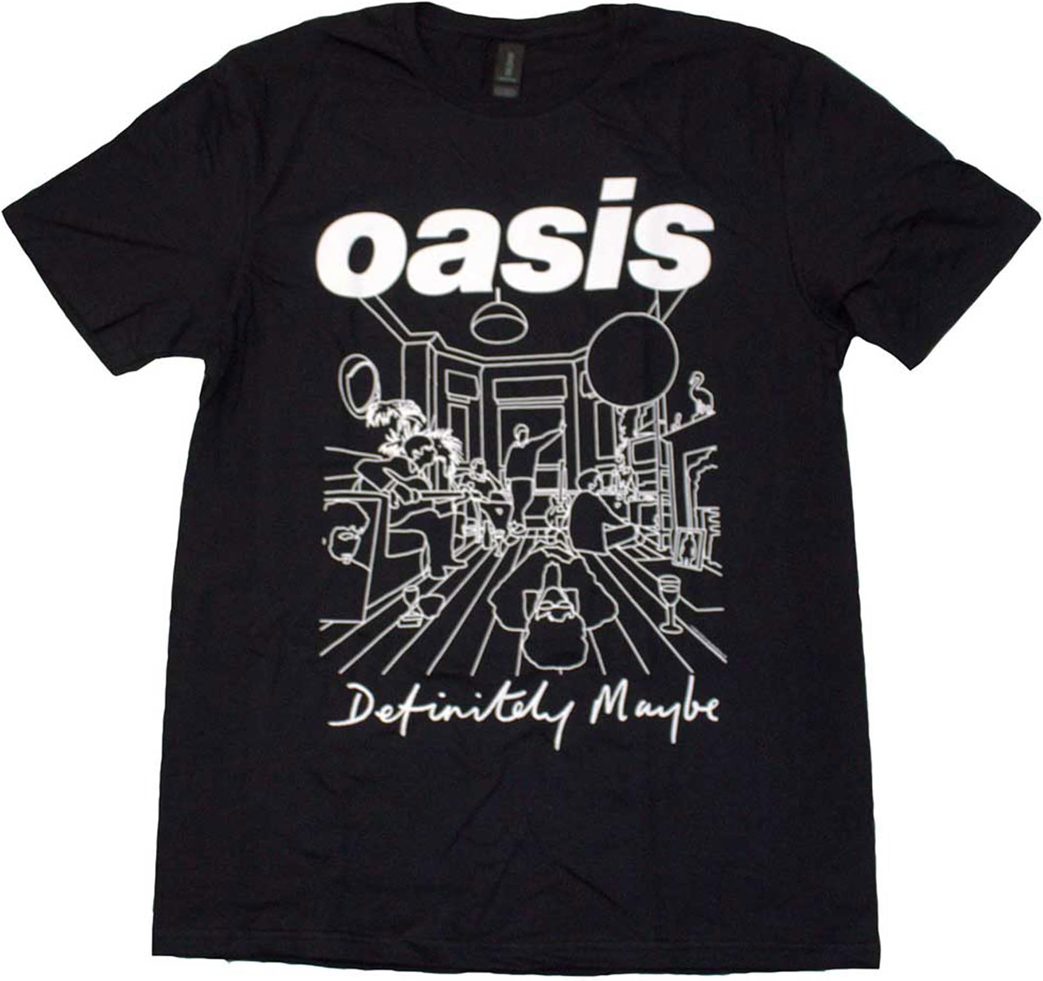 Oasis Definitely Maybe Line Drawing T Shirt