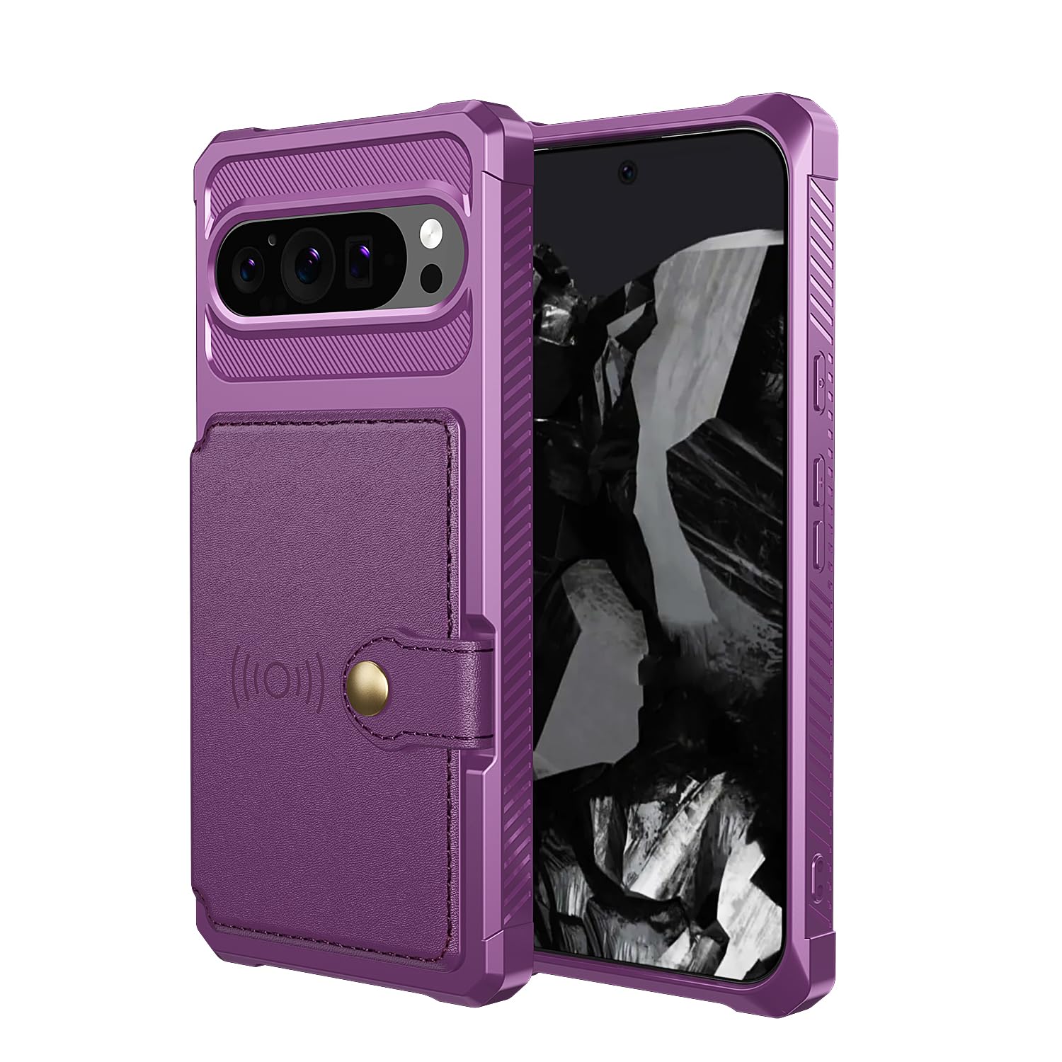 Funda libro Google Pixel 9 Pro morada para organizar tu día a día 8