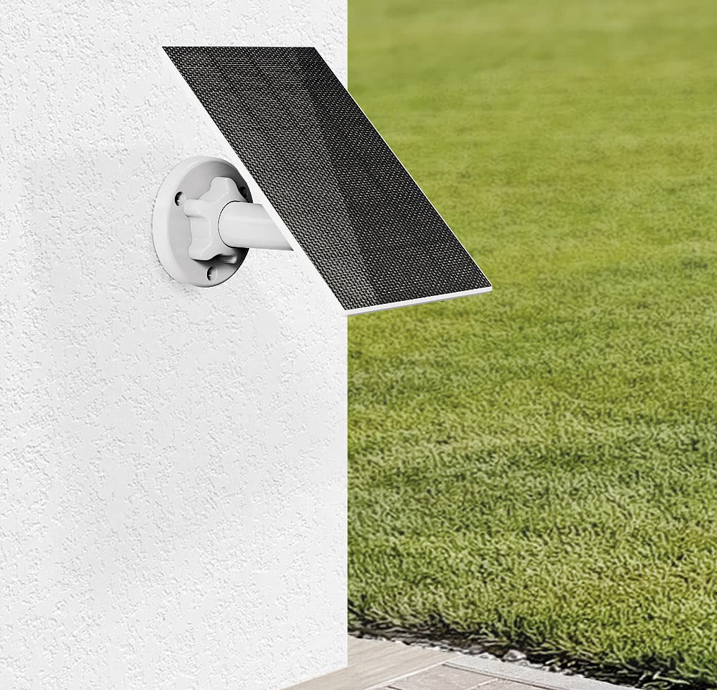 revolt montaggio a parete per pannelli solari: Solar panel for IP battery surveillance cameras, USB-C charging port, 3 watts (pannello solare 5v, cella solare 5V, batteria)
