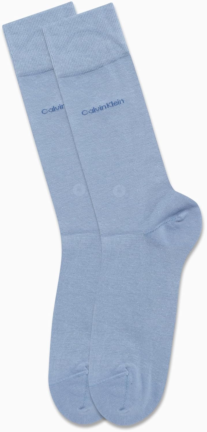 Calvin Klein Men's Dress Lightweight Stretch Crew Socks (2-Pack) - Image 3