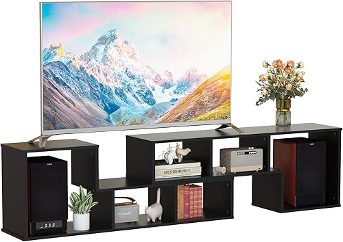 DKLGG Soporte de TV de 2 piezas, combinación gratuita, centro de entretenimiento para juegos, soporte moderno para TV de 50 o 65 pulgadas, estante