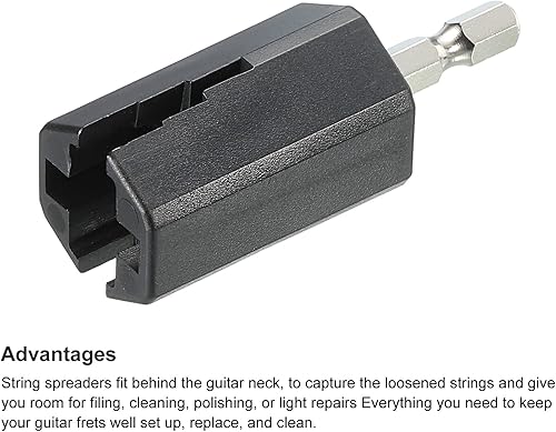 Miniatura 4 de PATIKIL Ensamblar taladro eléctrico Hexagonal Guitarra Cuerda Winder Cabeza Extractor de clavijas Herramientas de Mantenimiento Piezas para Guitarra