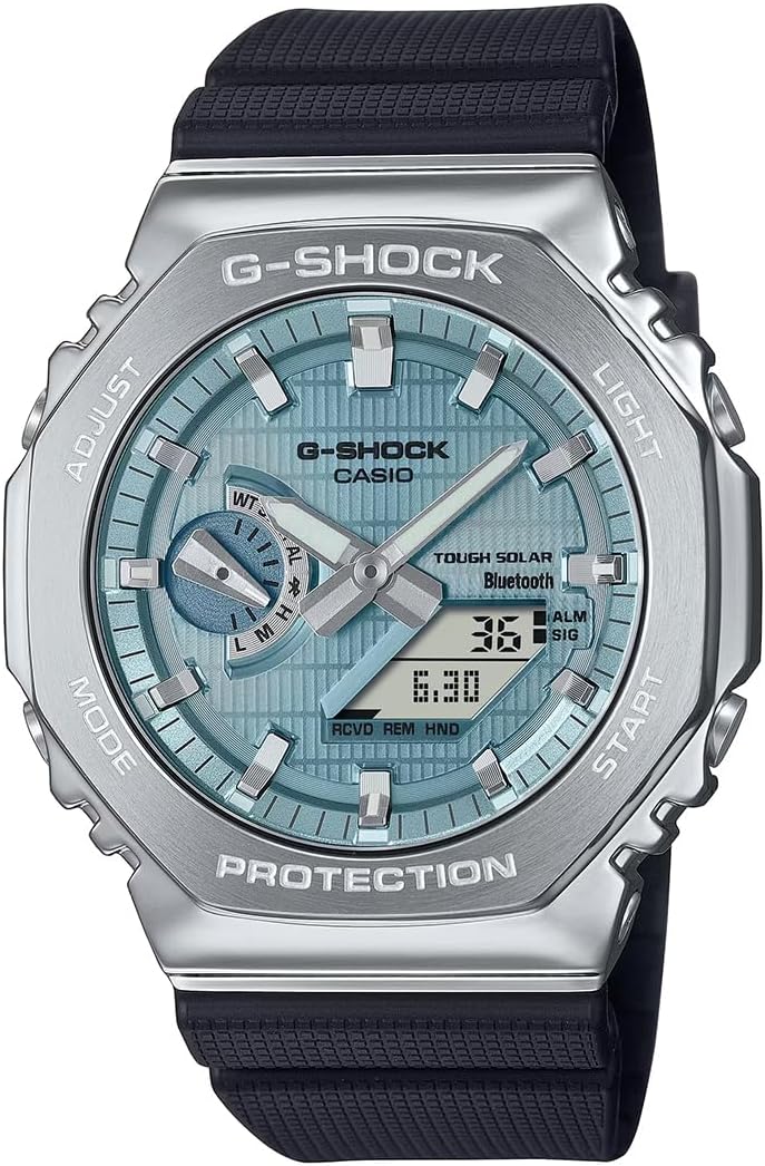 Casio G-Shock GBM-2100A-1A2DR Bluetooth Analog-Digital Turquoise Blue Dial Men (G1582)