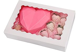 20-Pack Bakery Boxes with Window, 12" x 8" x 2.5"