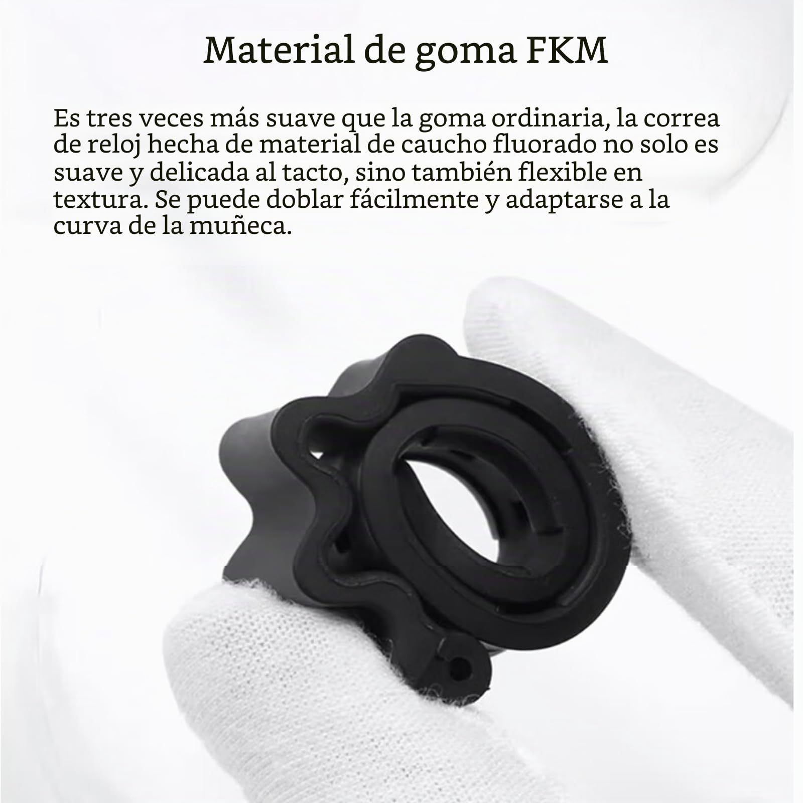 Correa Reloj Caucho Flúor Suave Duradera Caucho FKM Goma Fluorado 18mm 20mm 22mm 24mm Liberación Rápida Correa Reloj Diver Pulseras Deportiva Correa de Repuesto para Hombre Mujer