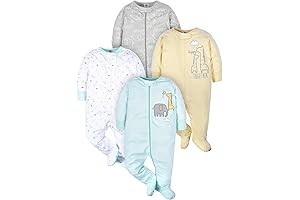 Gerber Baby 4-Pack Sleep 'N Play Footies: Unisex Baby Clothes for Comfort and Convenience