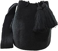 Vista 7 de WAYUU bags plain color Colombian handmade crossbody mochila colorful strap ship from Colombia
