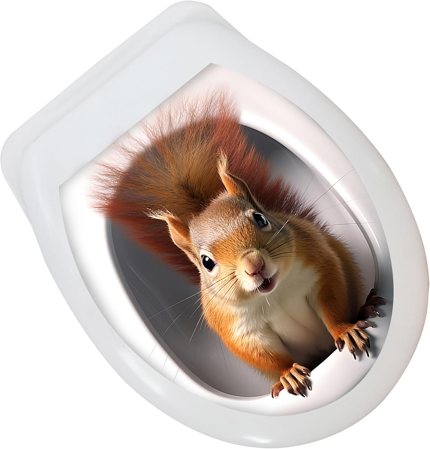 Toilet Seat 3D Decals Household Decorations Clear Patterns Room Ornaments