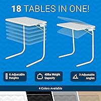 Vista 3 de Table-Mate - Bandeja/mesa para ver TV plegable/portátil, mesa de cena plegable, bandejas de mesa para sofá para comer bocadillos, escritorio