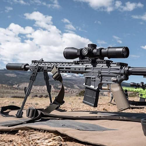 Miniatura 7 de Xaegistac Bípode de rifle ajustable de 5.7 a 8 pulgadas compatible con protector de mano M Lock, negro mate