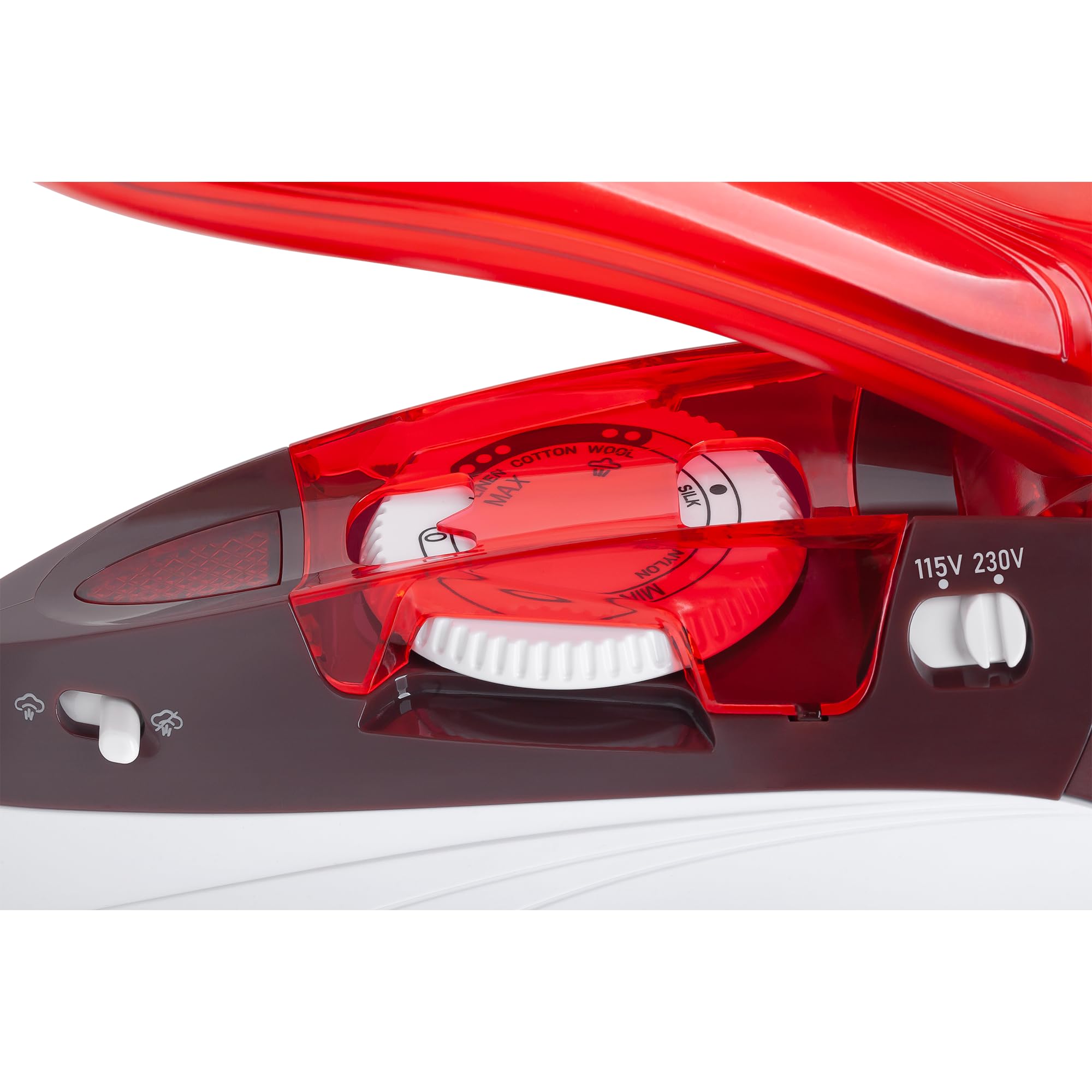 Teesa SLIDE TRAVEL 1100 - Ferro da stiro da viaggio, colore: Rosso/Bianco/Grigio