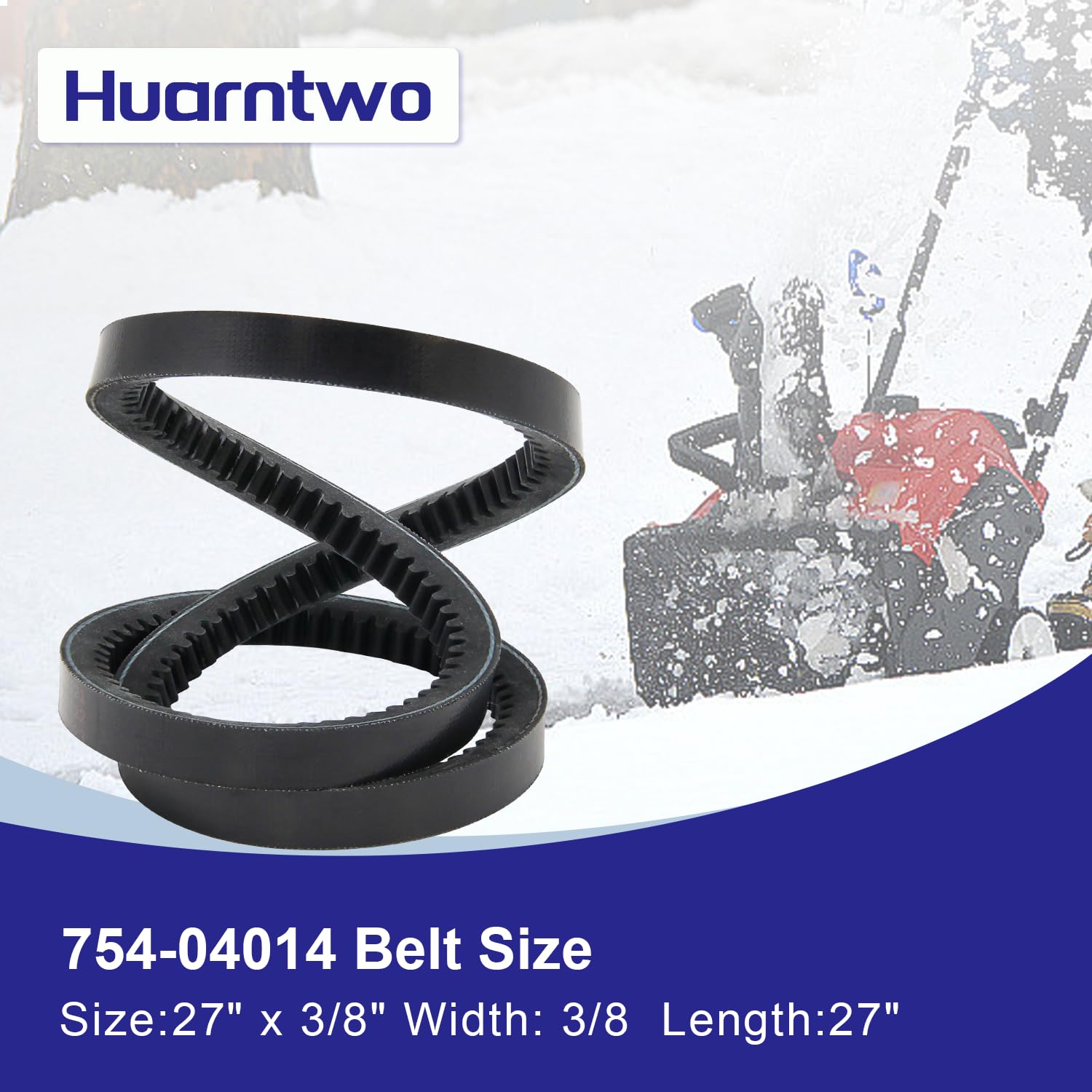 Huarntwo 954-04014,754-04014 Auger Drive Belt for MTD Snowblower