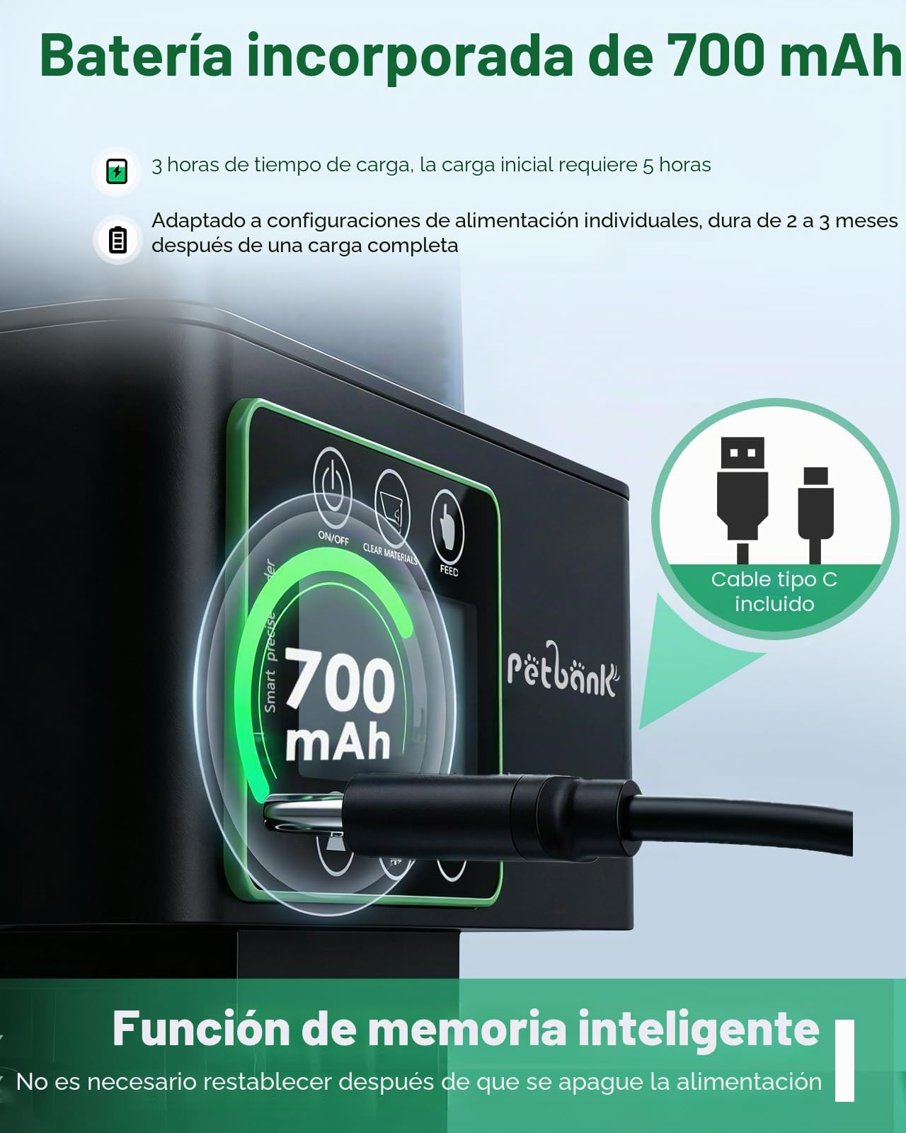 Comedero Automático para Peces - 230/510 ML Ajustable Temporizador para Acuario con Precisión 0.1-2g, Alerta de Falta de Comida, Limpieza Fácil, Antihumedad, Pantalla LCD, USB Recargable