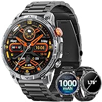 Smartwatch Uomo Militare, 1000 mAh Batteria Orologio Smart