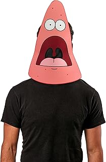 Rubie's Costume Accessory SpongeBob SquarePants Surprised Patrick Meme Foam Mask, As Shown, One Size